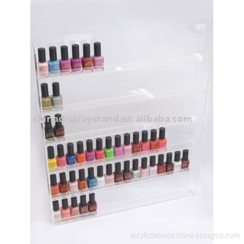 6 tier Clear Acrylic Wall Nail Polish Display C1006706